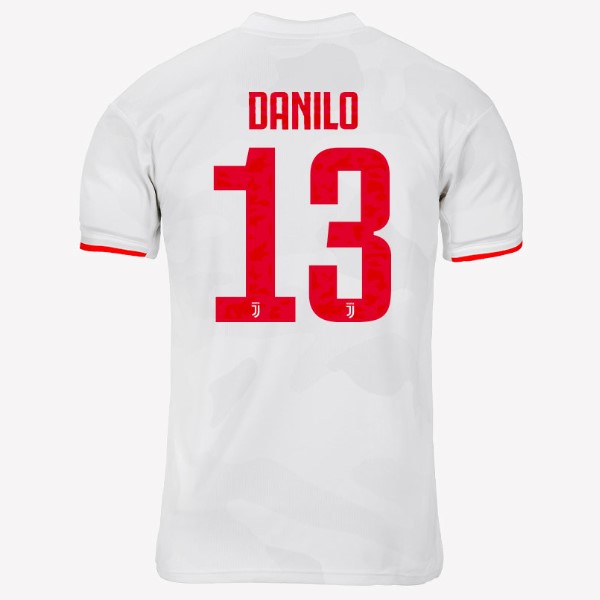 Camiseta Juventus NO.13 Danilo Replica Segunda Ropa 2019/20 Gris Blanco